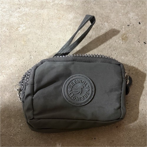 Gray small zip - gray, coin