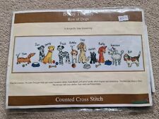 Bothy Threads Row Of Dogs Counted Cross Stitch Kit Opened