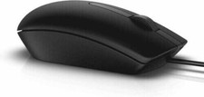 NEW For DELL MOUSE MS116 USB WIRED-BLACK-SCROLL WHEEL 3 BUTTON uk