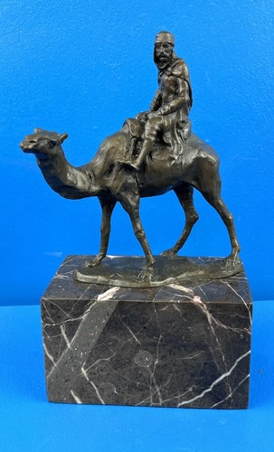 Bronze arabian camel rider - arabian,