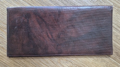 Dark brown leather mens - dark, wallet