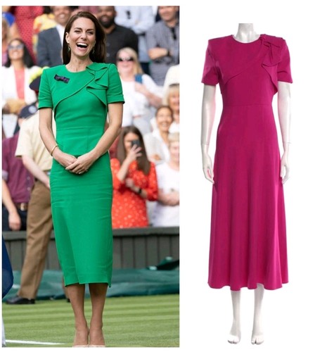 Roland mouret pink wool long - mouret,