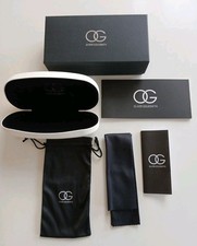 OLIVER GOLDSMITH WHITE HARD PROTECTIVE SUNGLASSES CASE -OG HARD CASE -NEW/ BOXED