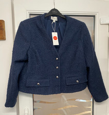BNWT M&S Dark Navy Wool Blend