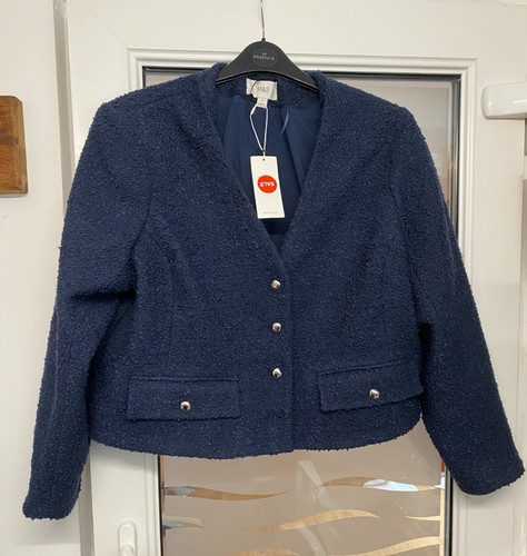 Bnwt dark navy wool blend - wool,