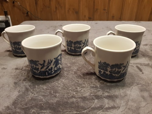 Set willow pattern mugs - 5,