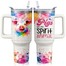 40oz Pig Tumbler with Handle