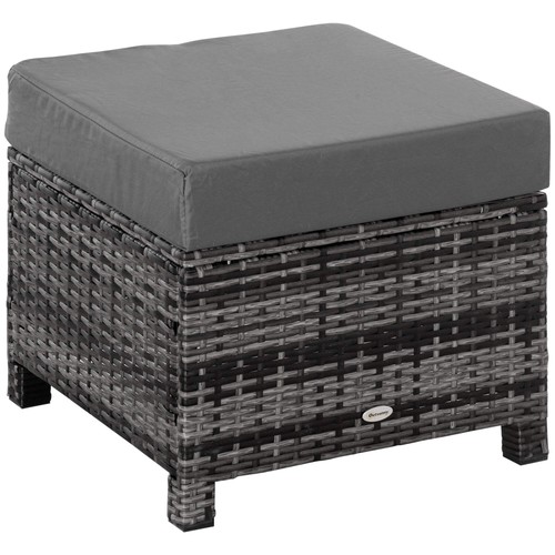Rattan footstool wicker - rattan,