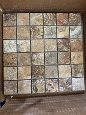 BRAND NEW 12x12 Polished Scabos Travertine Mosaic Floor/Wall Tile - ONE SHEET