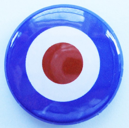 Mod target small 25mm badge - small,