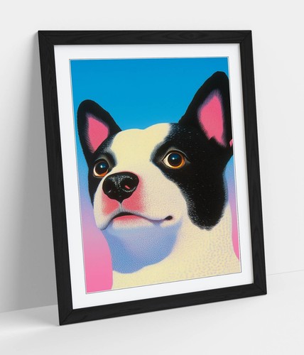 Cute french bulldog framed - cute, -framed