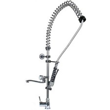 Industrial  Pre Rinse Spray Mixer Tap Kitchen Sprayer Sink Faucet Shower Gun 