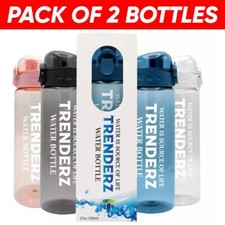 2x Sports Water Bottle Gym