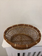 Vintage Oval Wicker Rattan