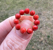 VINTAGE UNDYED RED CORAL