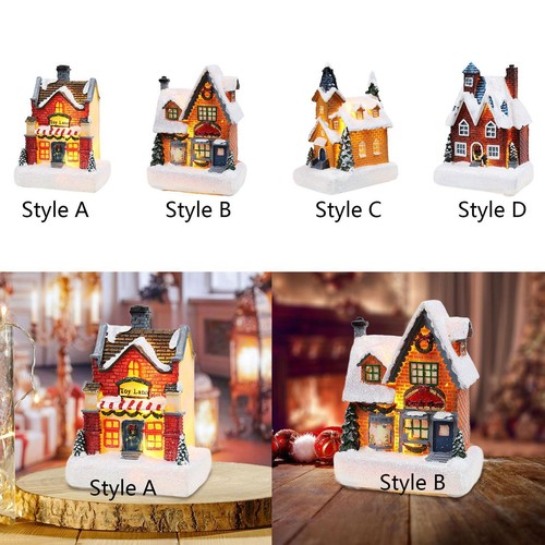 Lighted village house - lighted, up