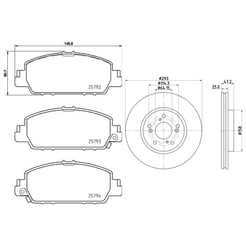 Mintex front brake - mintex, discs