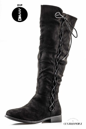 Womens ladies winter zip flat - zip,