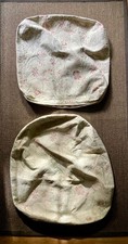 2 sets Ercol Windsor seat cushion covers: original 1970s flower pair + handmade