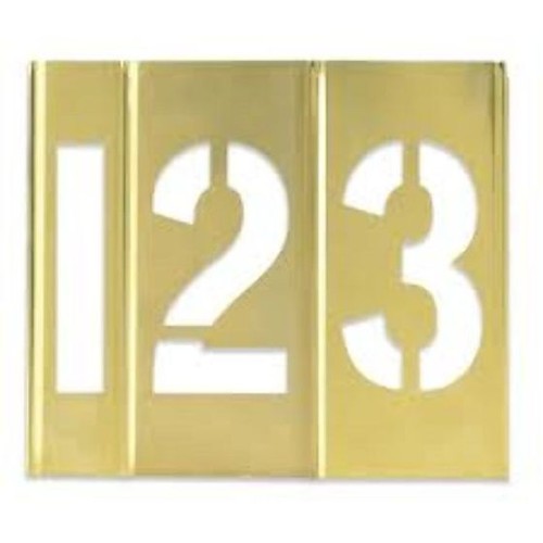 Interlocking brass stencil - brass,