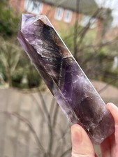 Super Seven Melody Stone 4 Sided Crystal Point Tower Wand 209g 27 AAA+