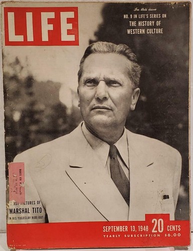 Life magazine marshal tito - magazine,