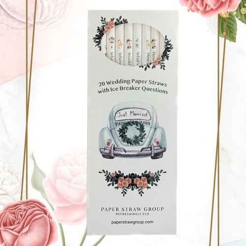 Wedding paper straws ice - straws,
