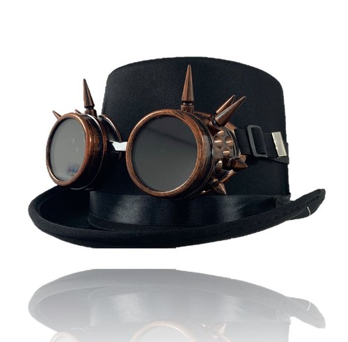 Steampunk hat and goggles - steampunk,