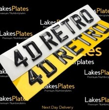 PAIR OF RETRO BEVEL NUMBER