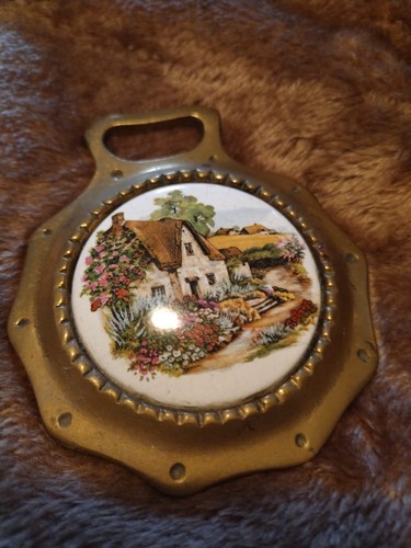 Vintage brass and ceramic - vintage,