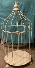 White Wire Bird Cage