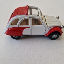 Corgi Toys Citroen 2CV6 Diecast 136 Red & White Vintage