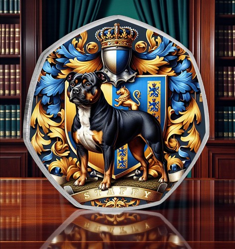 Full colour staffordshire bull - colour,
