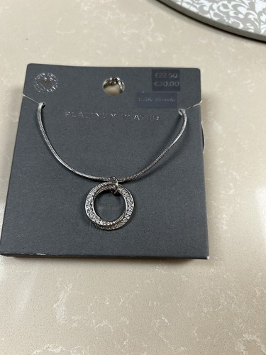 Platinum plated necklace - plated,
