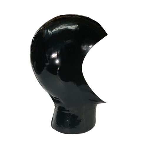 Black latex rubber - black,