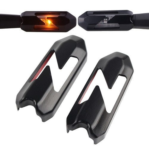 Pair black motorcycle turn - 1,