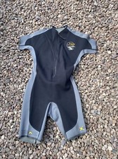 Gents Front Zip  Shorty Wetsuit Size Medium Small Scuba 1mm