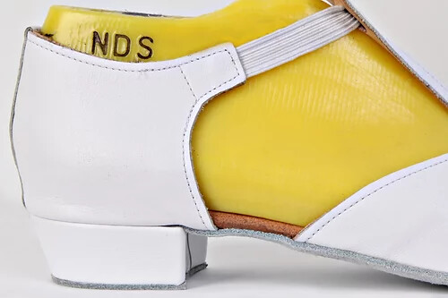 White leather greek sandal - white,