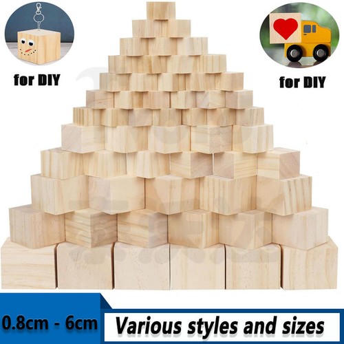 Natural wooden blocks cubes - wooden,