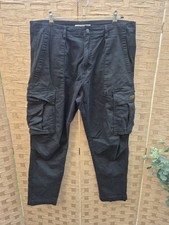 Zara Man Black Cargo Trousers
