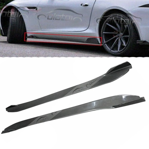 Carbon fiber side skirts - carbon,