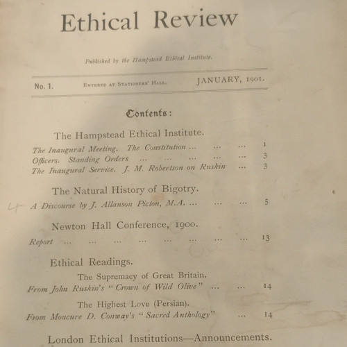 Ethical review january - no.1,