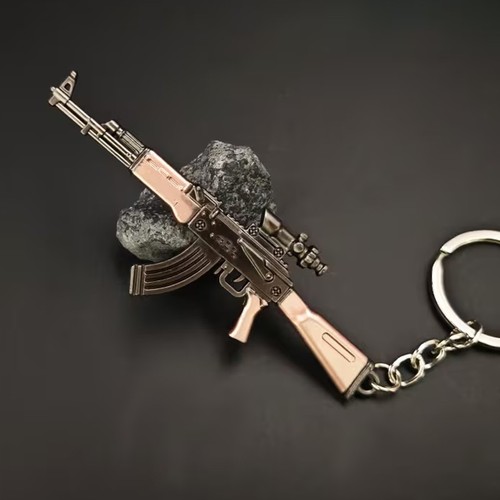 Mini scoped assault rifle gun - scoped,
