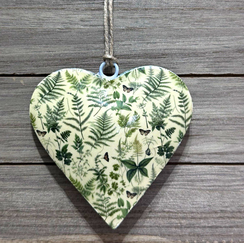 Heart hanging decoration metal - hanging,