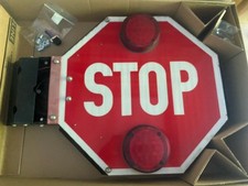 LED Strobing School Bus STOP