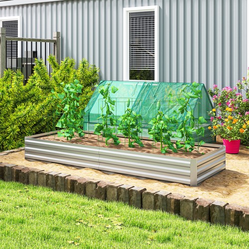 Galvanised steel raised - galvanised, garden