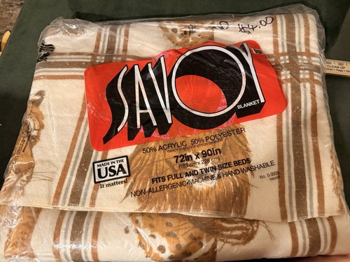 Savoy tiger print blanket - savoy, 72"