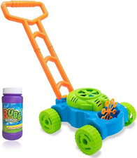 Ram? Lawn Bubble Mower Push along Toy Lawnmower for Kids and Toddlers with Soapy