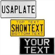 6 Style 12"x6" American USA Import Novelty Pressed metal number show plates car