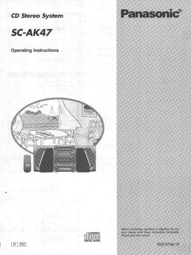 Panasonic ak47 stereo - cd,